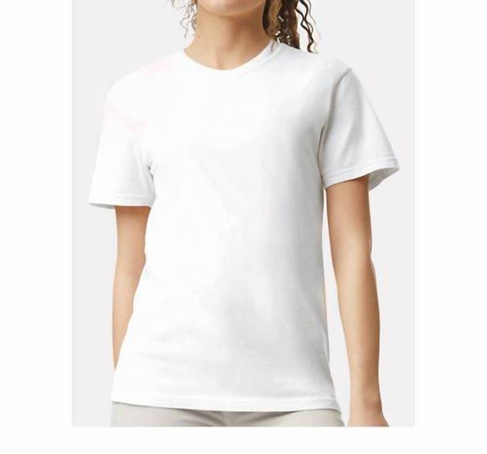 NEW COMFORT COLORS solid short sleeve tee in white